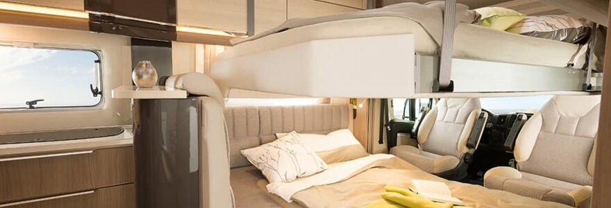 lit pavillon de camping car