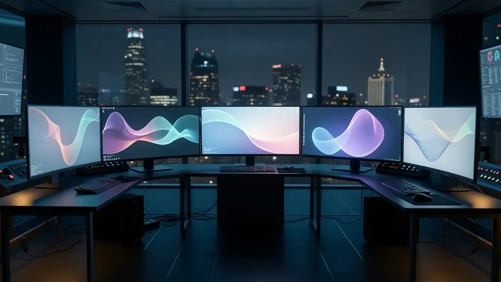 Visualisation abstraite des flux de données nocturnes avec courbes de prix