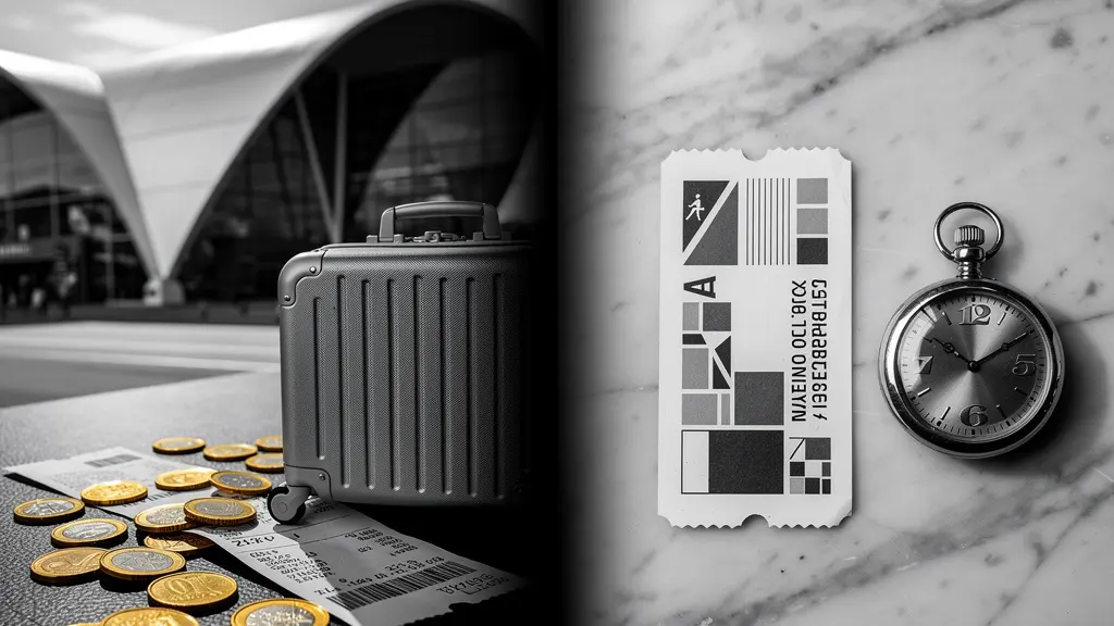 Infographie visuelle comparant les coûts cachés entre avion et train pour un trajet européen